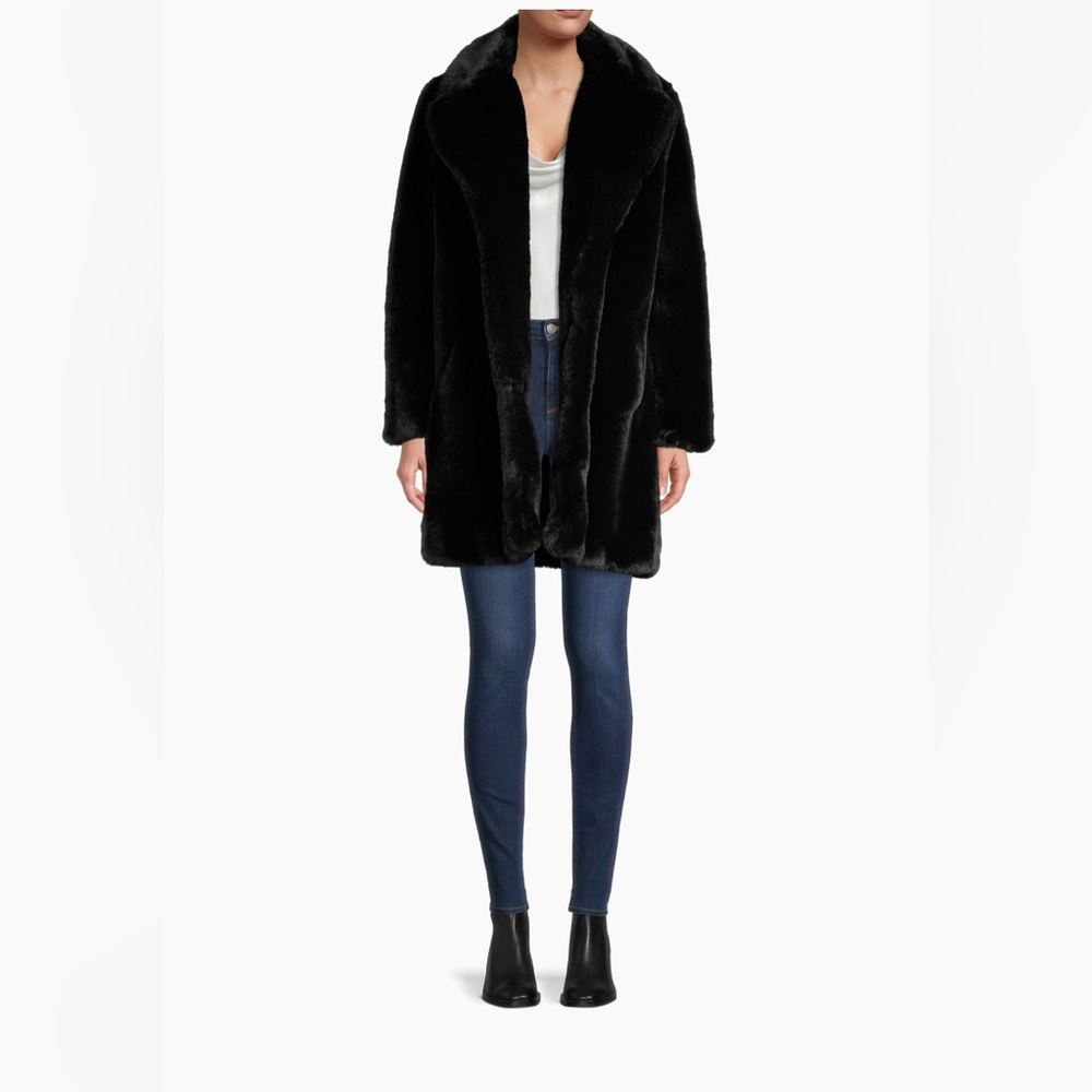 Apparis Stella Faux Fur Pea Coat